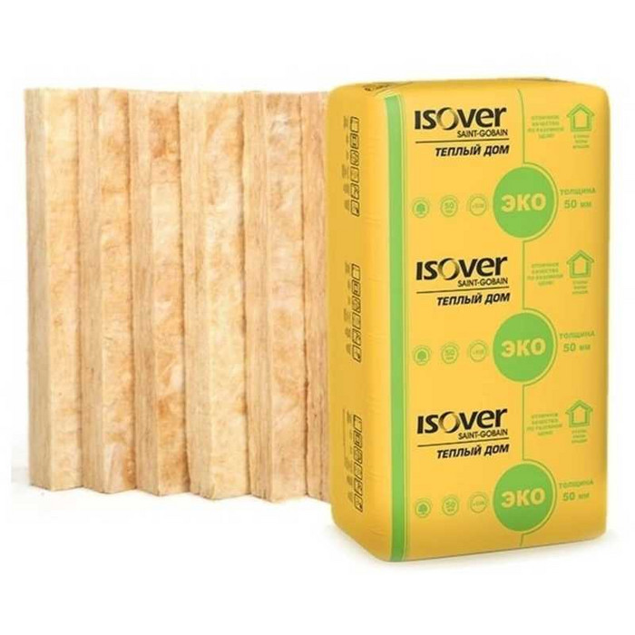 Утеплитель Isover Изовер Тёплый Дом Плита 50х610х1170 в Гатчине